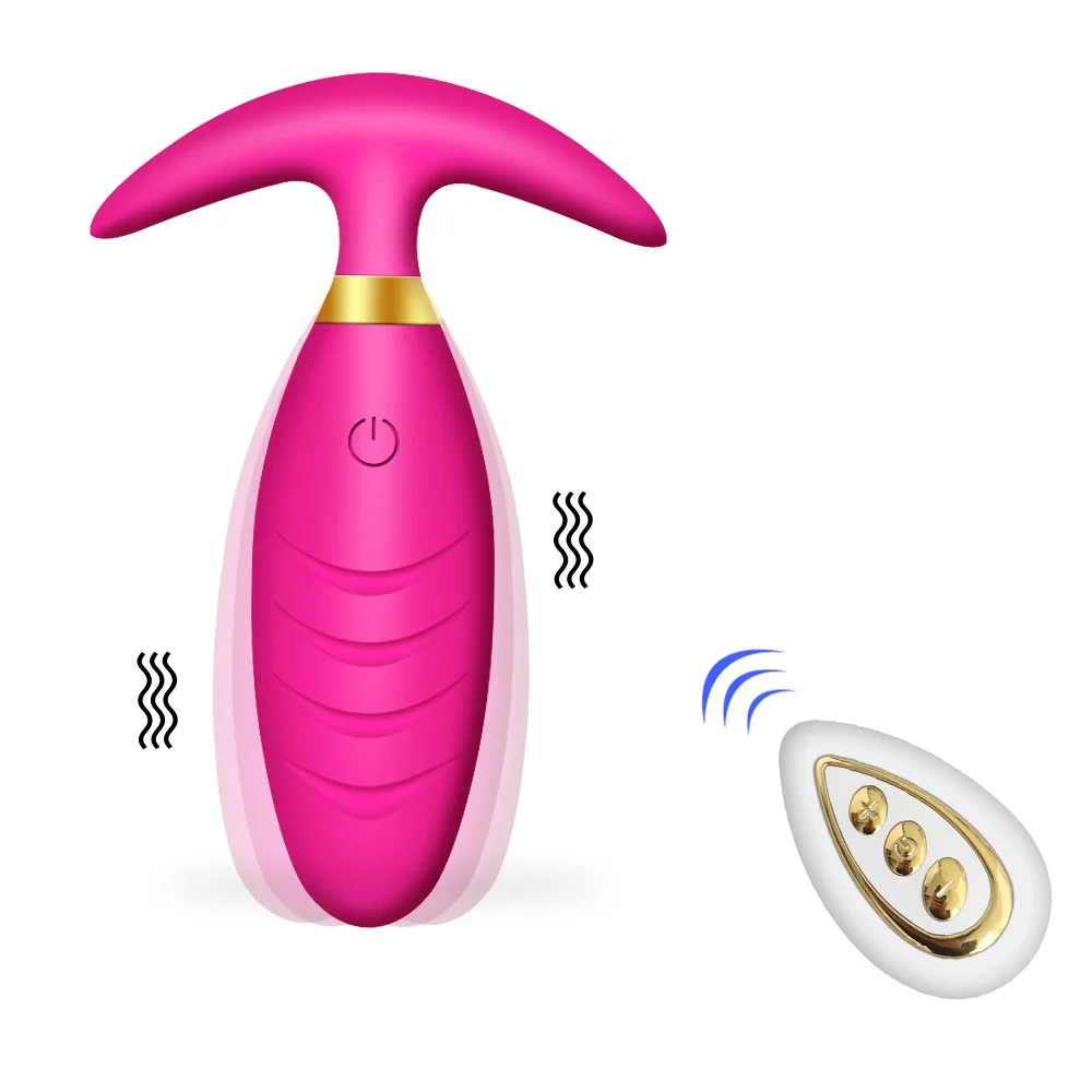 Anal Plug Removable Butt Plug Stimulator Vaginal Clitoris Wireless Vibrator Remote Control Erotic Adult Sex Toys for Couples