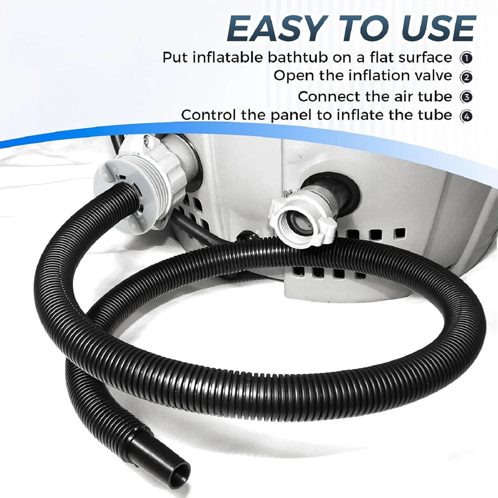 P6931 Hot Tub Air Inflate Inflation Hose Pipe Tube Replacement for