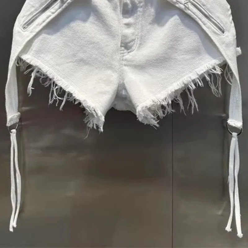 Matakawa Y2k Denimm Shorts Mujer Irregular Spring Summer Sexy Woman Pants Korean Fashion Casual Vintage Pantalones Cortos