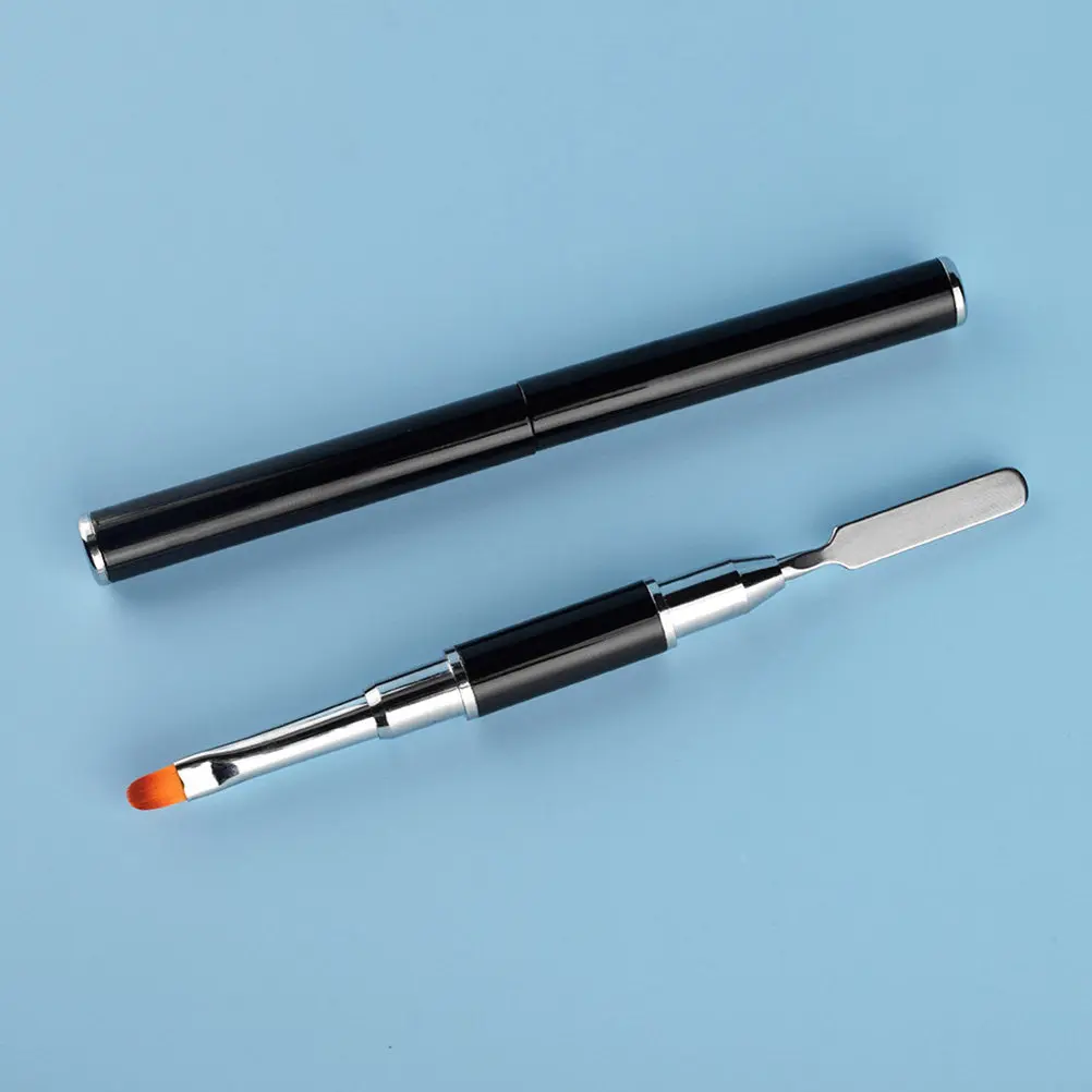 2-in-1 Uv LED 네일 아트 펜 듀얼 팁 광선요법 페인팅 도구 긴 핸들 경량 전문 매니큐어 네일 살롱 DIY
