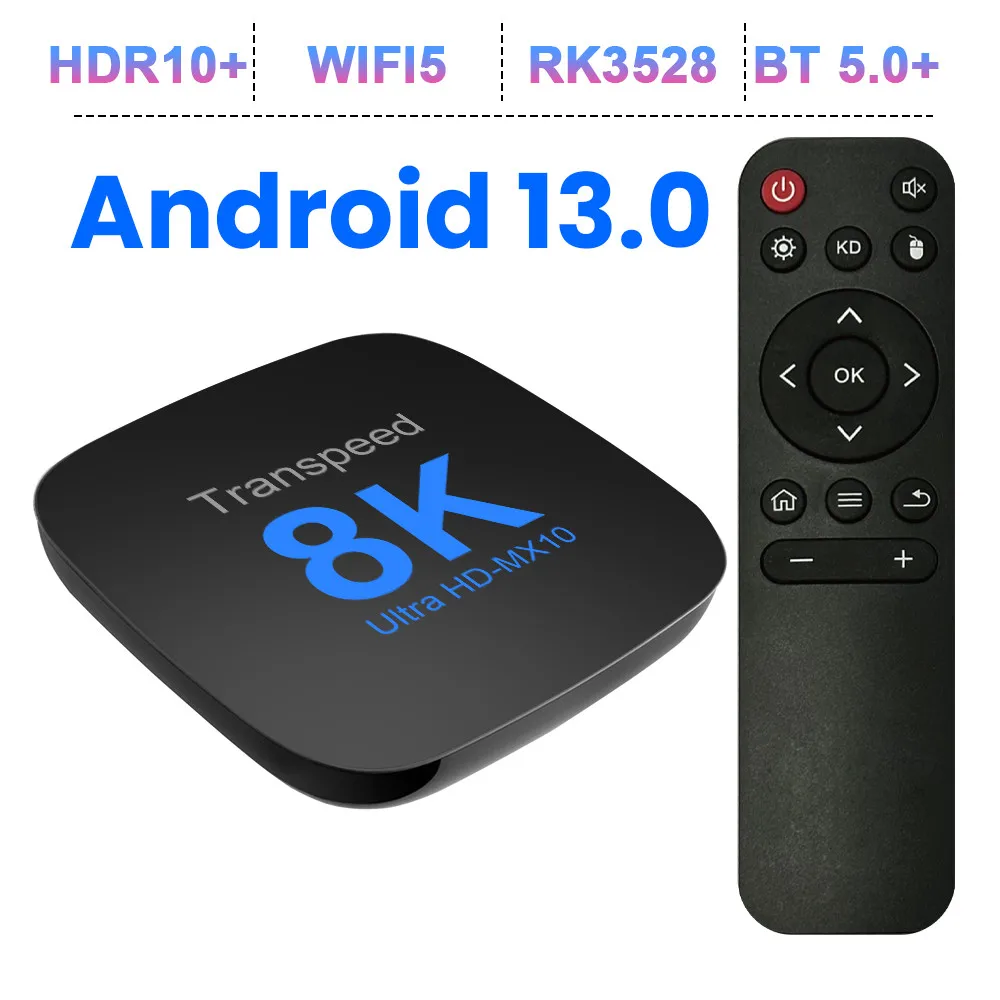 Transpeed-TV BOX ATV con Android 13, RK3528, aplicaciones de TV con ...
