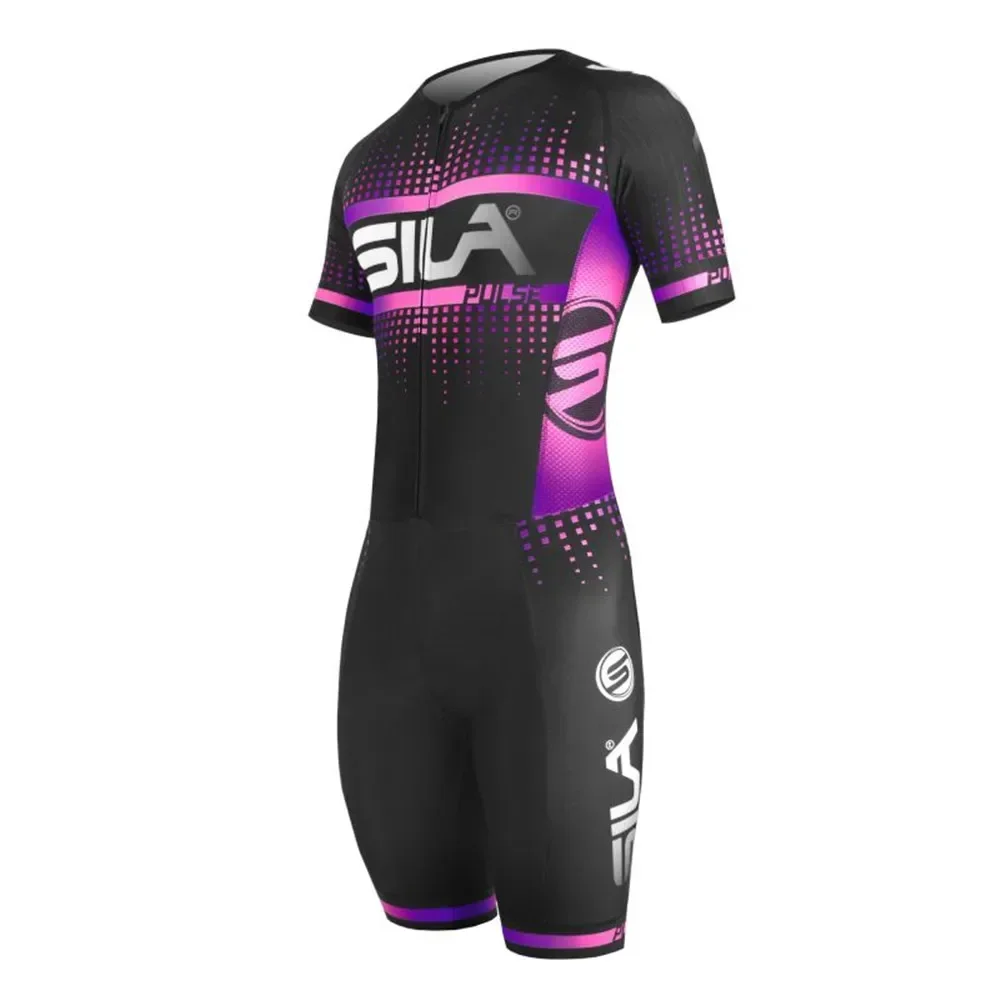 Sila Kids Cycling Skating Suit Inline Skate Speed Skating Short Sleeve Racing Suit Ciclismo Children's Fast Skating Clothing 5