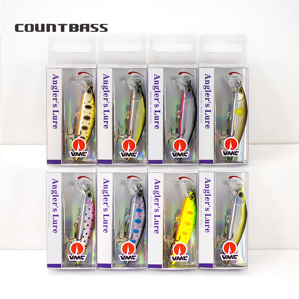 Sinking Minnow 63mm 2-1/2 7.6g 1/4 oz. Hard Baits Fishing Lures Wobblers  for Trout, Black Bass Bait, Perch Leurre Angler's Lure