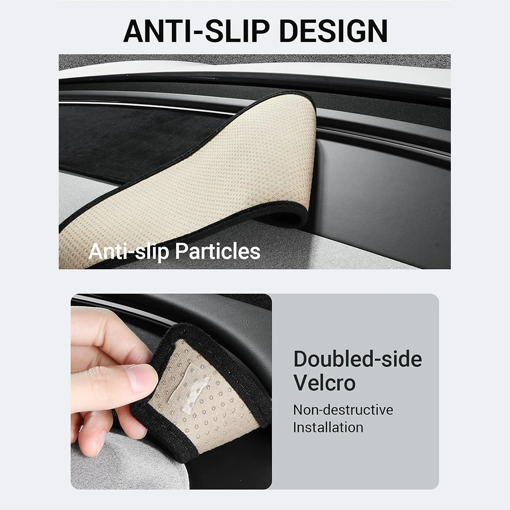 Anti-UV Dashboard Cover For Tesla Model 3 Highland 2024 Center Console Accessori
