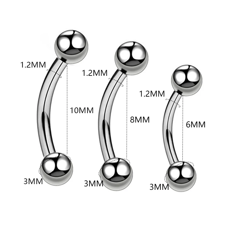 Surgical Steel Body Piercing Jewelry 40PCS Lot Nose Ring Tongue Bar Eyebrow Labret Piercing Set Horseshoe Ring Pack