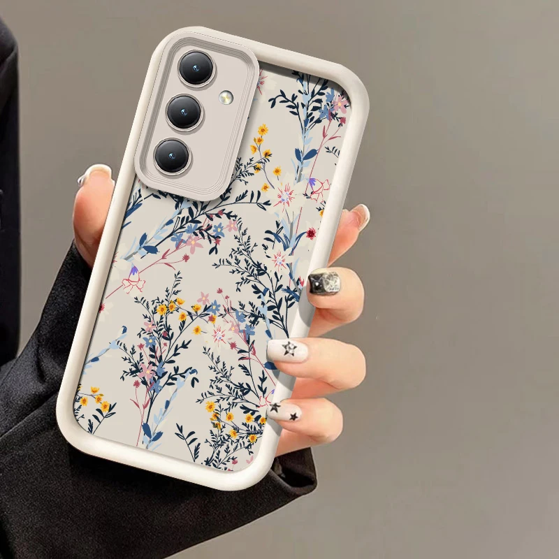 Vibrant Floral Shockproof Soft Silicone Phone Case