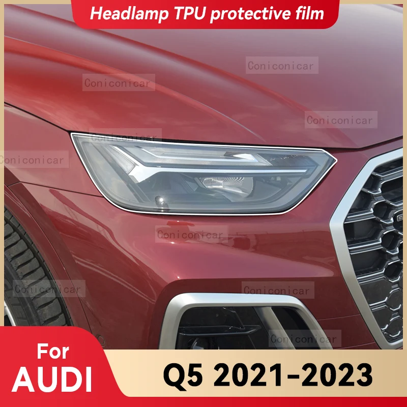 

Прозрачная защитная пленка из ТПУ для передней фары автомобиля AUDI Q5 2021-2023