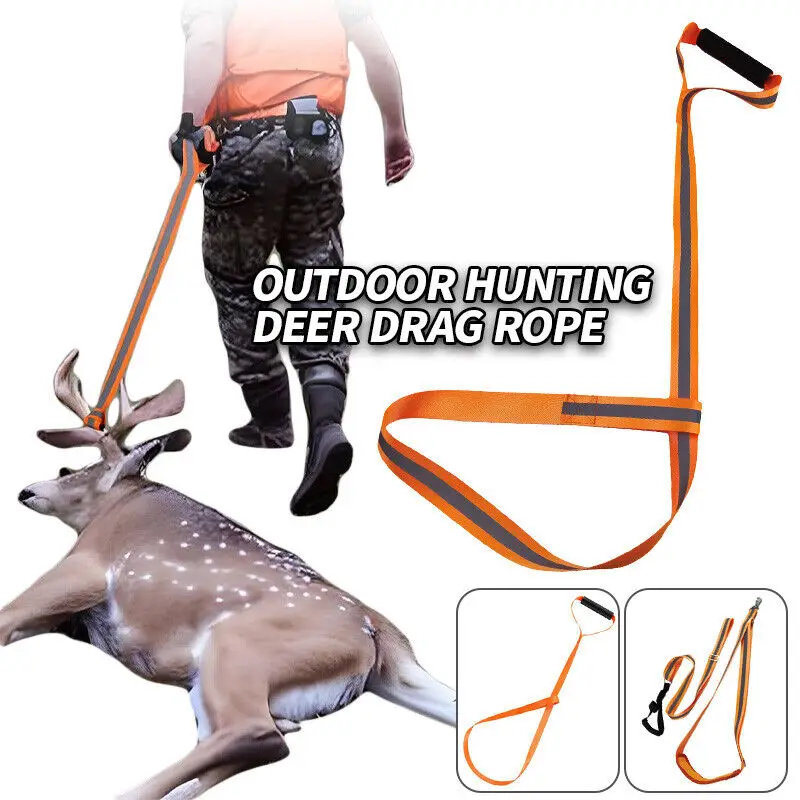 Multifunctional Deer Drag Harness Padded Handle Puller Access Tow