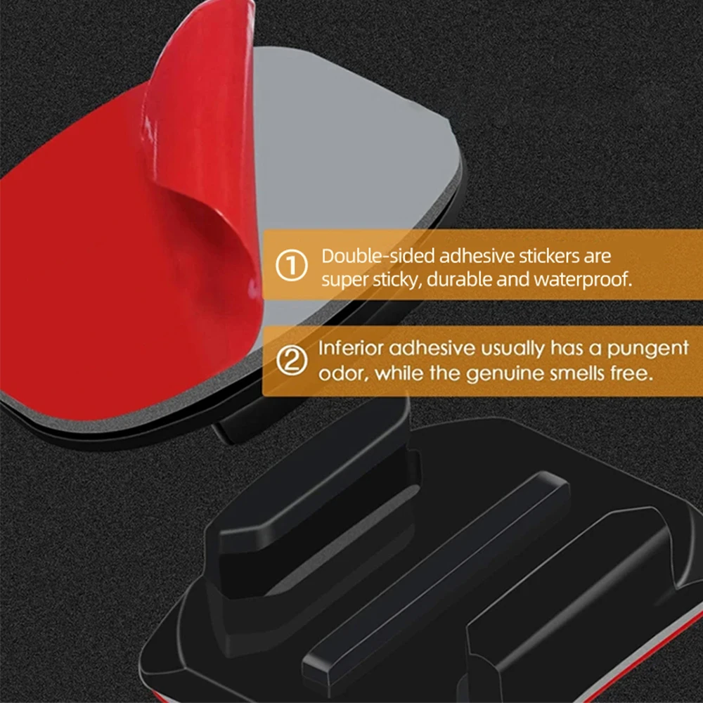 Adhesive Mount Kit Sticky pads for GoPro Hero 13 12 11 10 Flat