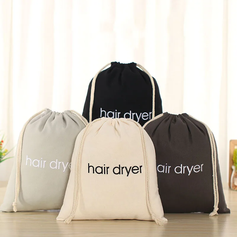 

Hair Dryer Bag Travel Storage Drawstring Blow Pouch Container Hotel Bags Hairdryer Case Organizer Cotton Straightener blower