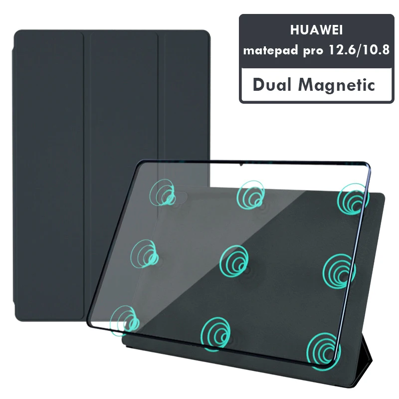 2021 Custodia Doppia Senza Bordi Magnetici Per Huawei Matepad Pro 12.6 10.8 M6 Flip Cover Ultra Sottile Per Huawei Matepad Pro 10.8 Funda