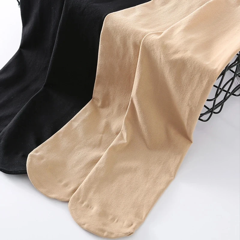 Women Tights Women Pantyhose Women's Pantyhose Open Crotch Spring Autumn Warm Unbreakable Thick Plus Size Open Tights Anti-hook Silk Pantyhose 130kg