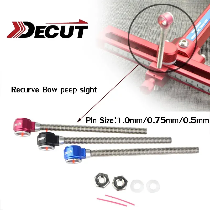 HONOR Recurve Bow Sight 0.5/0.75/1.0mm Optical Fiber Pin High Translucent Acrylic Lens Archery Bow Arrow Aluminum Sight Hunting precitec optical lens for laser fiber protective windows 37×7mm 21 5×2 30×5 procuttor