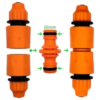 5PCS Joiner Repair Connector Coupling 1/2'' Garden Hose Tubing Fitting Pipe Quick Drip Irrigation Watering System for Greenhouse 4