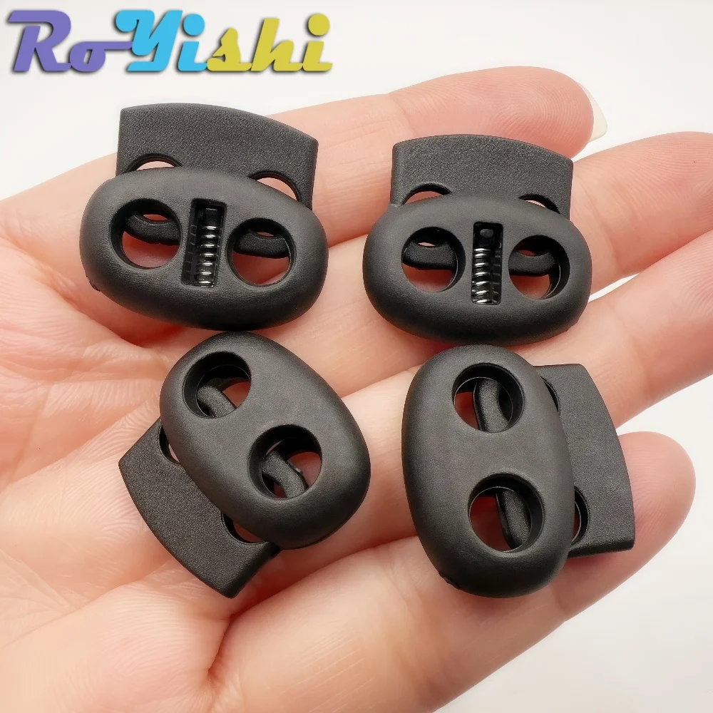 Plastic Cord Lock Stopper Toggle Clip for Drawstring Elastic Lanyard Paracord Rope Garment Bag Accessories