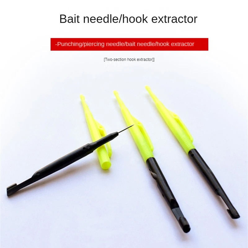 Fishing Hook Remover 2Pcs Disgorger Unhook Extractor Knot Picker Needle Hook Tier Pesca Accessories Yellow Loop Tier Tool