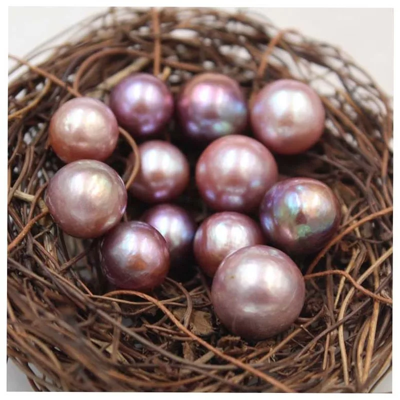 

Natural freshwater pearl loose beads Strong light non-porous near round pearls Used in DIY bracelet necklace jewelry accessories