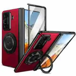 Gold Rotating Foldable Phone Case with Stand and Anti-Drop Protection