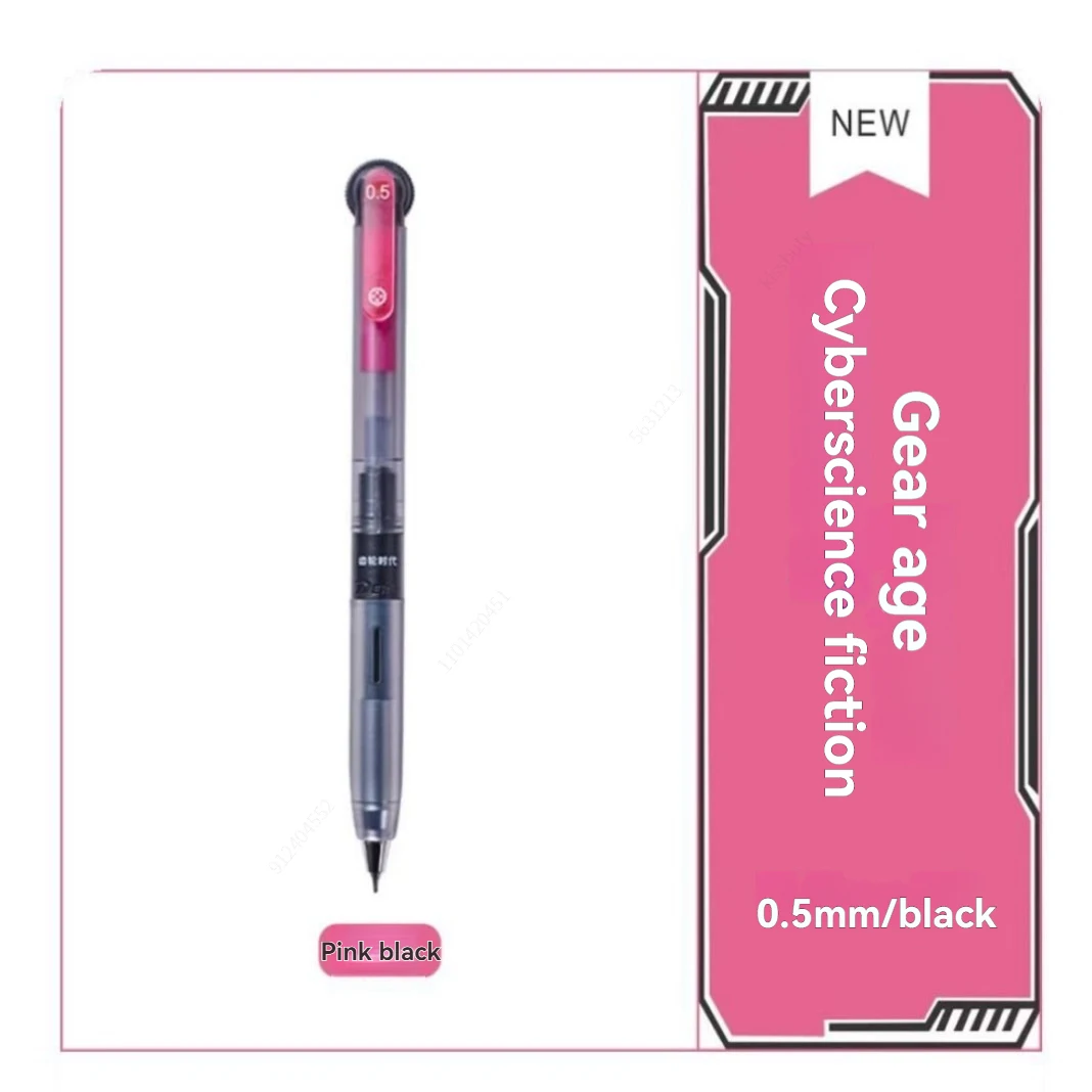 Schnell trocknende schwarze Gelstifte, mittlere Spitze (0,5 mm), CS-Spitze, einziehbare Gelstifte mit geringem Gewicht und bequemem Vollgriff – Detail 11