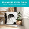 Compact clothes dryer, 850W electric dryer, 120V ventilated portable dryer (with stainless steel drum) 4