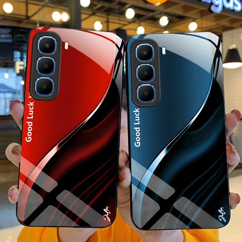 Enhanced Gradient Tempered Glass Protective Phone Case