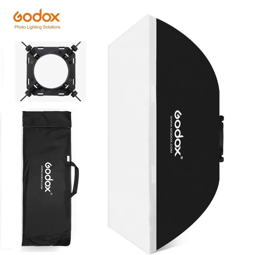 Godox 50x70cm 60x60cm 60x90cm 80cm Photo Studio Softbox Soft Box with Universal Mount for Godox K-150A K-180A E250 E300 300SDI Photography Softbox