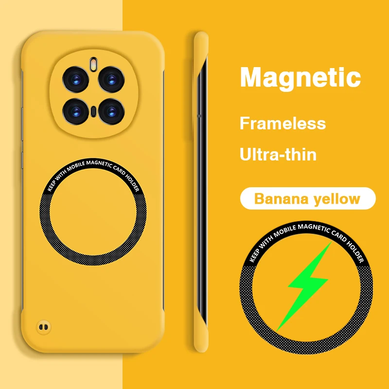 Frameless Magnetic Slim Hard PC Phone Case - Original Back Protection Cover