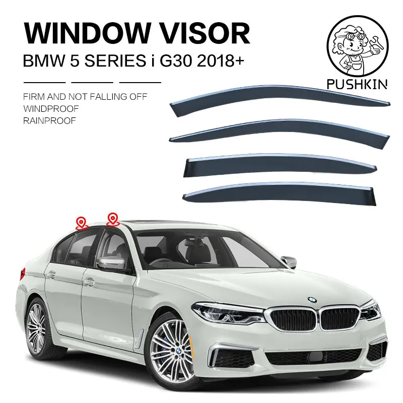 For BMW 5 Series 520i 2003 2022 E60 F10 G30 Window Visor Wind