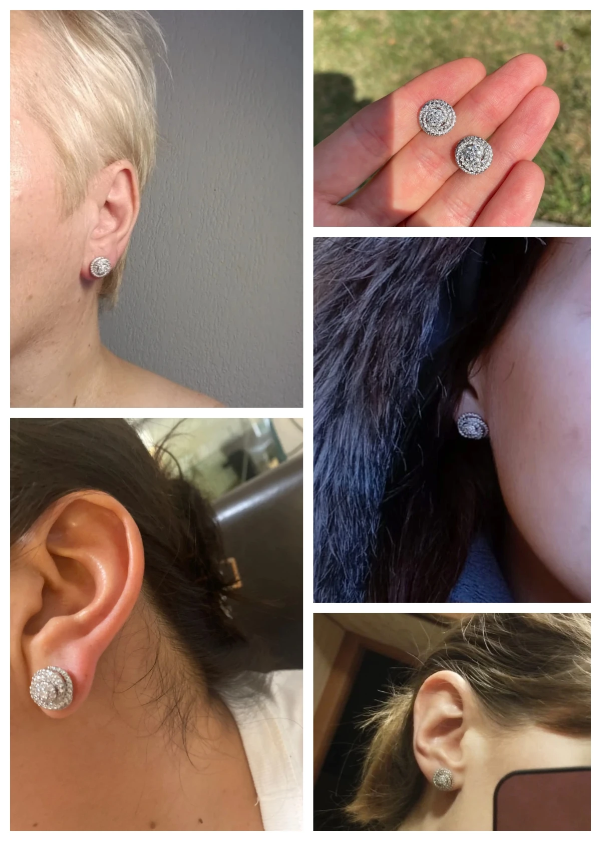 Huitan – boucles d'oreilles fantaisie en zircone cubique pour femmes, Design délicat, mode, bijoux d'oreille polyvalents, accessoires de luxe pour fête de mariage