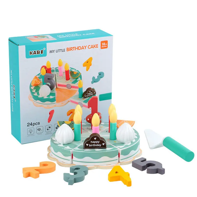 Kids Kitchen Toy Set Wooden Coffee Maker Set Simulation Cookie Maker Kit Pretend Play Educational Toys Gifts for Girls Boys