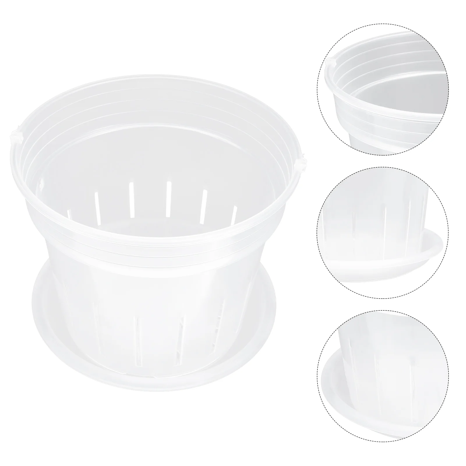 

1 Set Phalaenopsis Flower Pot Transparent Plant Cup Gardening Orchid Planting Containers