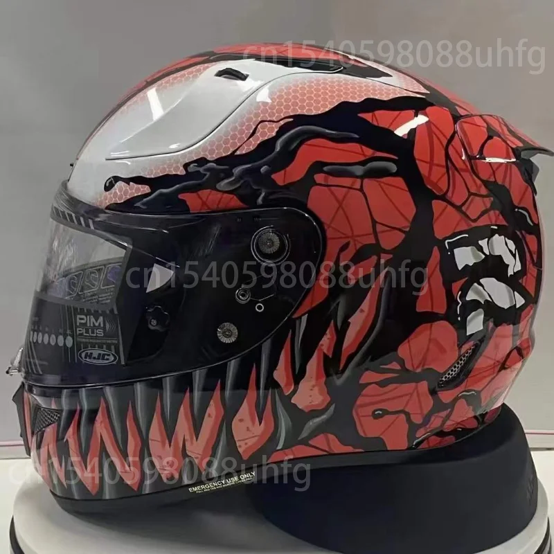  HJC RPHA 11 Pro Carnage Helmet (X-Large) (RED) : Automotive