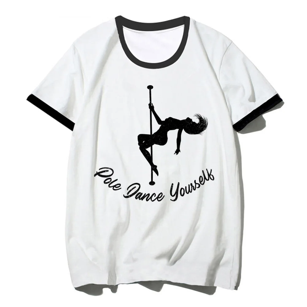

Футболки Poledance, женская футболка Манга, женская одежда с графическим аниме в японском стиле