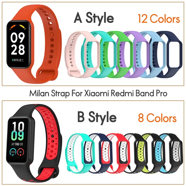 Watch Strap Silicone Strap Wrist Band for Xiaomi Band 8 Active, Redmi Band  2