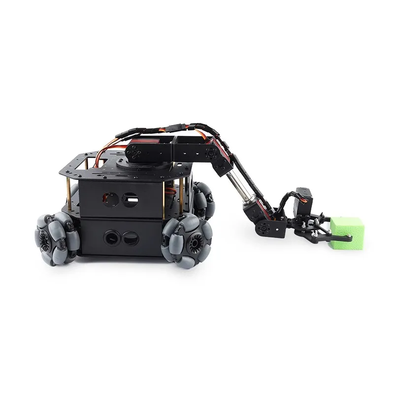4wd Omni Wheel Robot Car Robotic Arm Chassis Wireless RC Programming Car for Arduino Obstacle Avoidance
