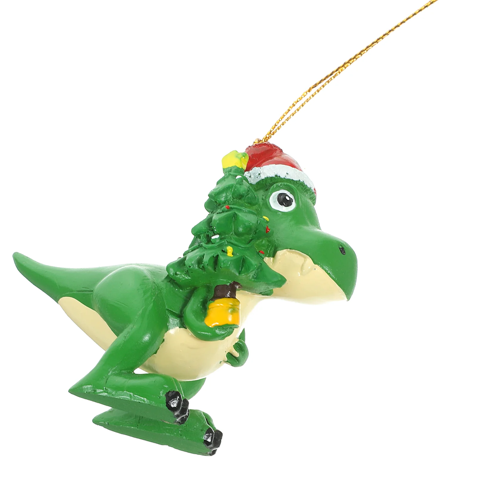 

Accessories Christmas Tree Decoration Dinosaur Pendant Decorations Santa Hat Ornament Resin Hanging Ornaments
