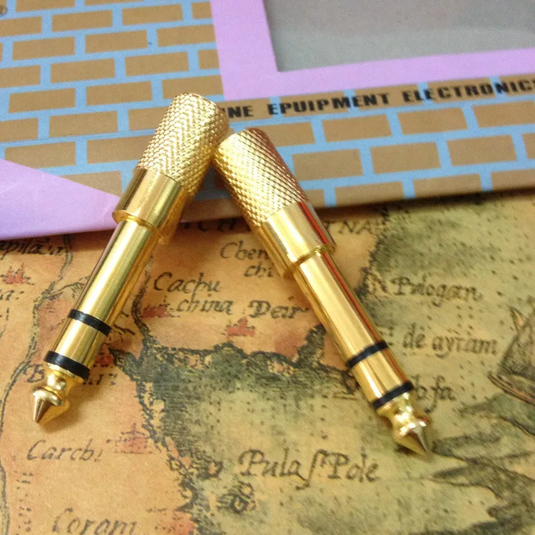 

10 шт., переходник с аудио на 6,5-3,5 отверстий, 6,5 см