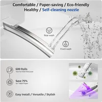Smart Toilet with Bidet Built in, Auto Open & Close, Foot Sensing Bidet Toilet Combo with Auto Flush,Elongated Heated Bidet Seat 2