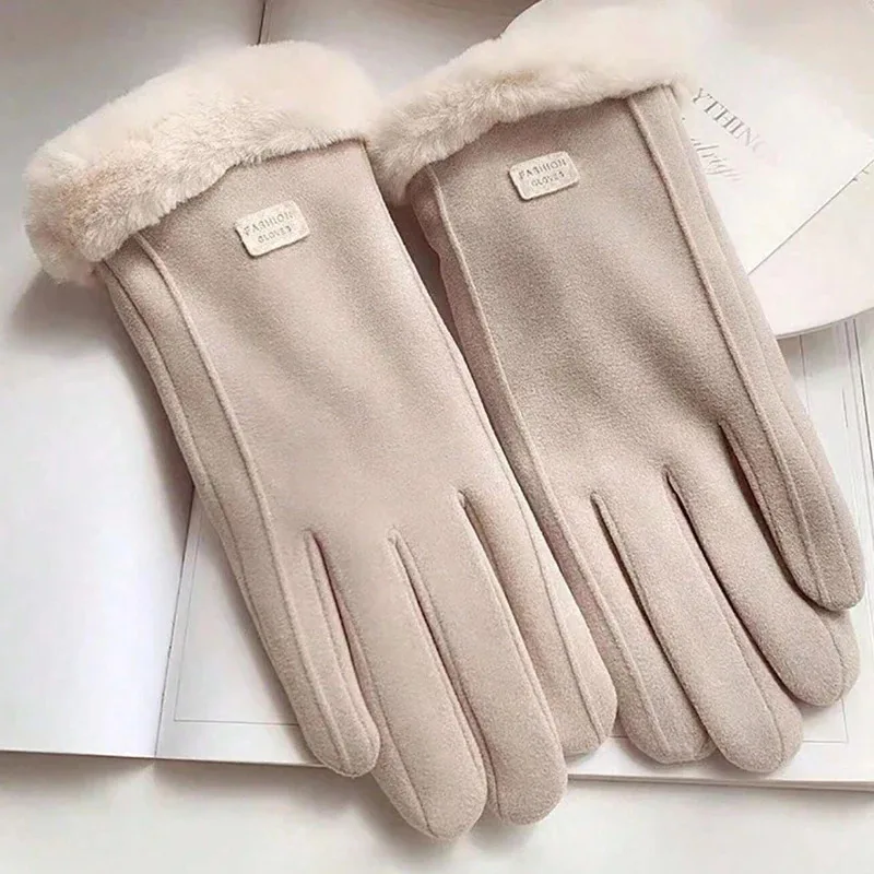 Women's Gloves Warm Windproof Winter Gloves For Women Cold Resistant Touch Screen Gloves Finger gloves Christmas Accessories - 5