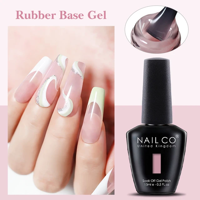 Rubber Base Gel Nail Polish Manicure 15ml 6