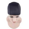 2 pieces package black dome wig cap with elastic band wig making stretchy dome wig caps 6