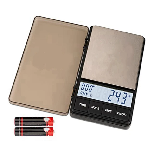 Small Espresso Scale With Timer 1000g X 0.1g, Scales Bright Backlit Lcd  Display, 2 Batteries