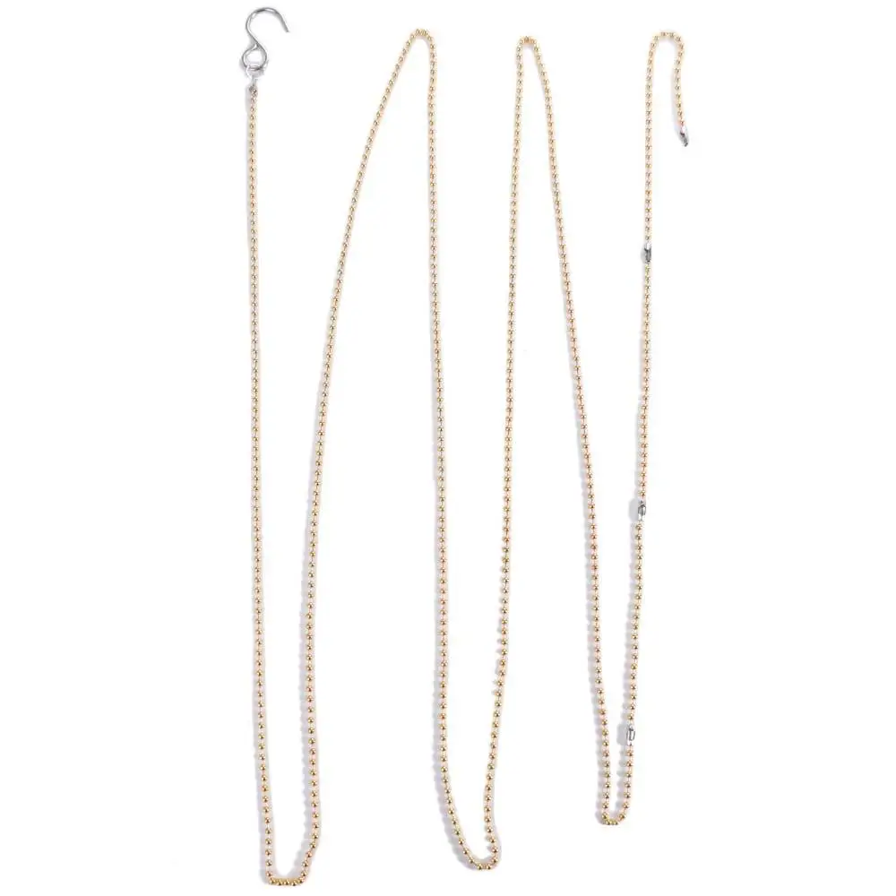 2.5m/8.2ft Volleyball Net Height Chain Measure Tool Gold Silver Volleyball Measure Chain Standard with Hooks Equipment