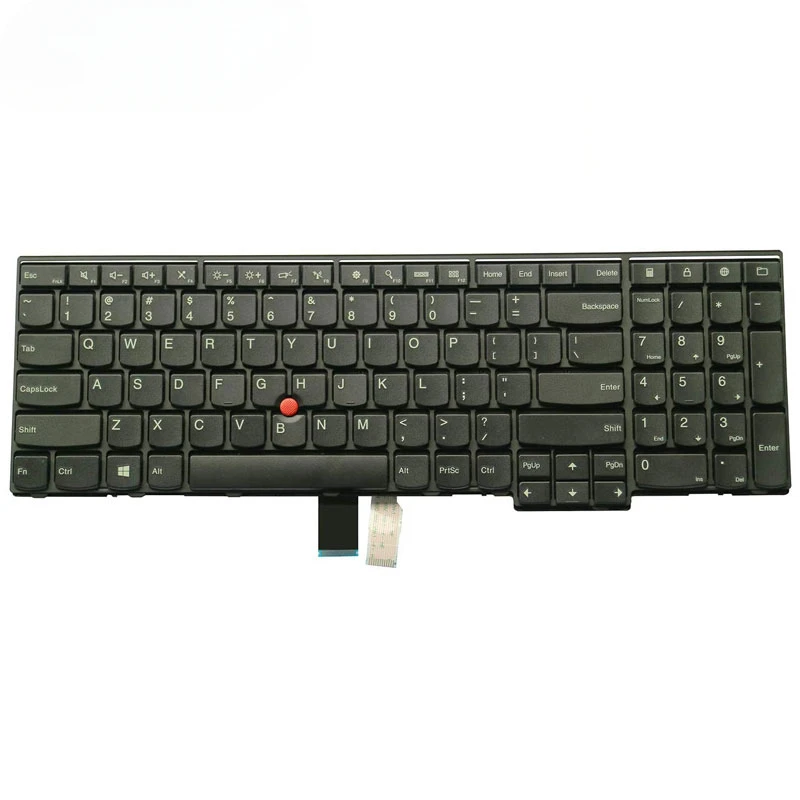 Laptop Replacement Notebook US Keyboard for Lenovo ThinkPad E531 E540 Laptop No Backlight (4 Fixing Screws)