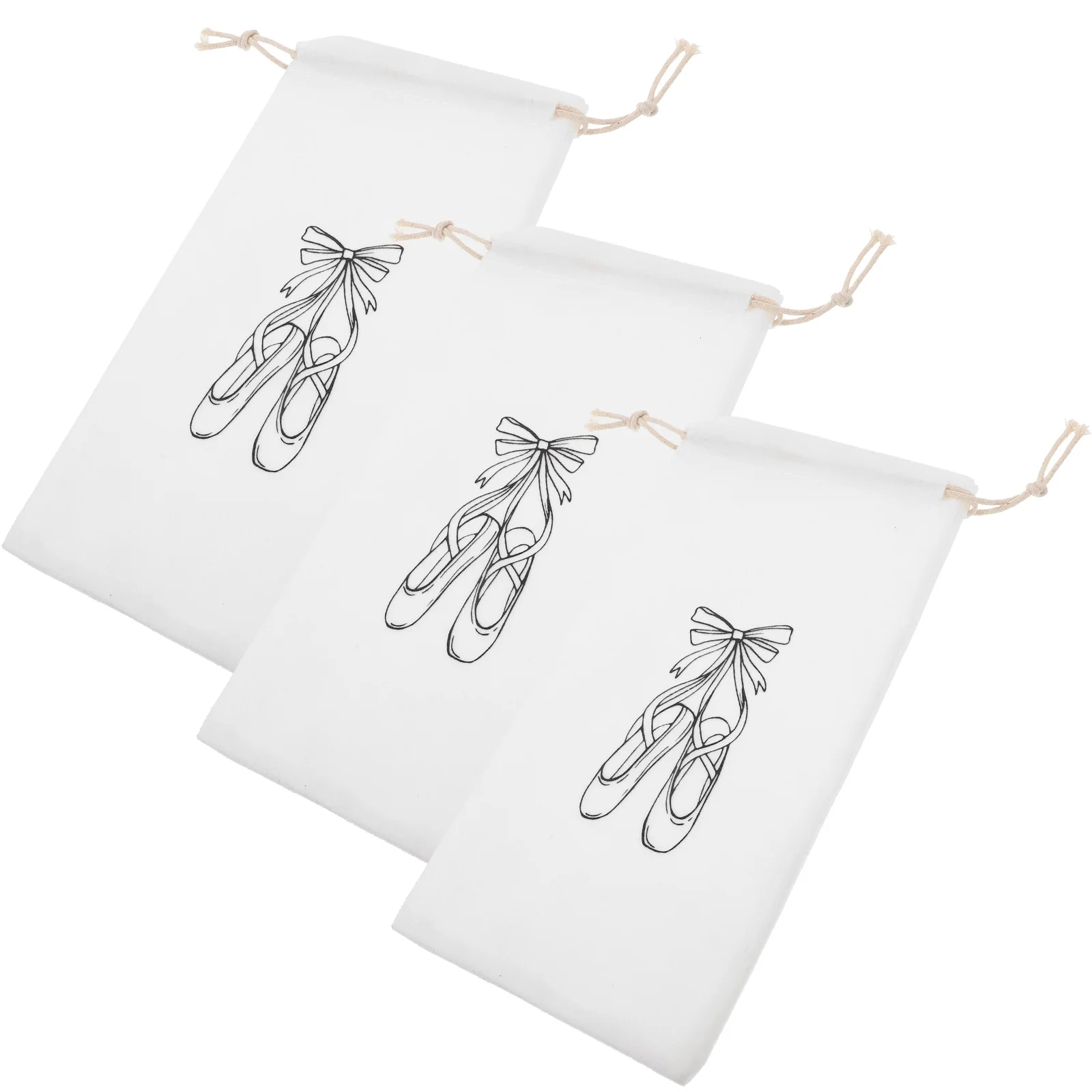 Pointe Shoe Bag Dance Shoe Bags Shoe Storage Ballet Dance Shoes Bag Drawstring Dance Shoe Pouch Bag Women Girls