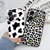For Redmi 13 4G Phone Case Brown Leopard Print Soft Silicone TPU Cover Colorful Marble Fundas For Xiaomi Redmi 13 Redmi13 Coque 3