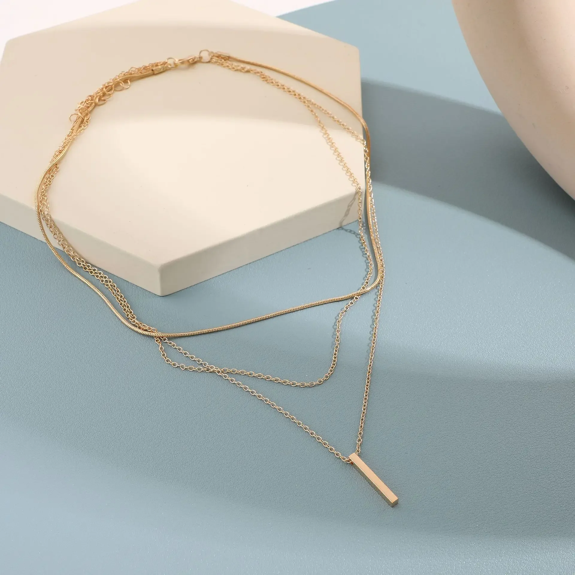Personalized Multi-layer Stacking Pendant Necklace for Female pendant necklace