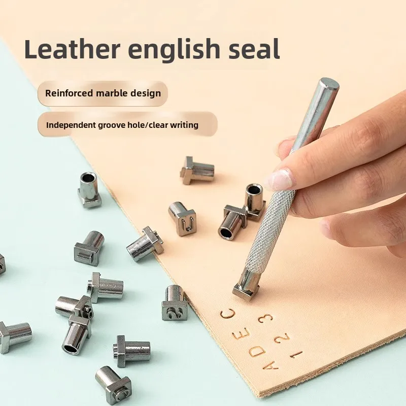 Metal Leather Stamp Tool Kit for Hand Engraving and Embossing