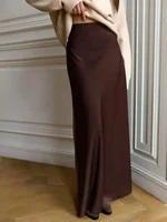 Elevate your everyday wardrobe with the Bornladies Casual Satin Women's Skirt 5