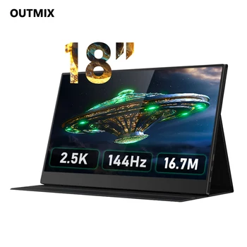 18INCH 2.5K 144Hz 120Hz Gaming Portable Monitor LCD Extended Gamer Screen PS4 5 Switch Laptop Mini PC Secondary Computer Panel 1